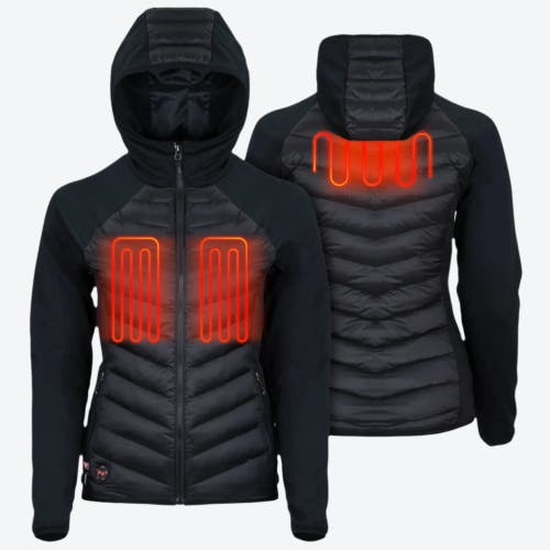 Mobile Warming Ventani Hybrid Packable Heated Jacket In Black