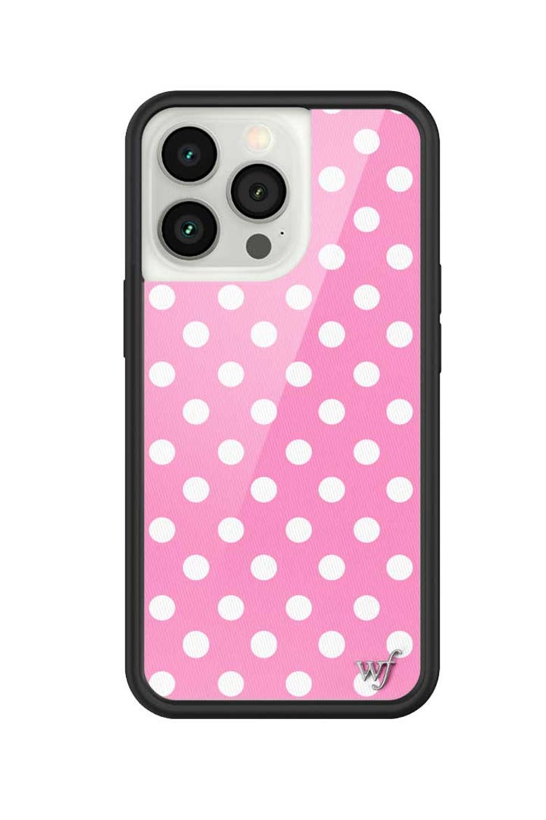 Polka Dot | Pink and White iPhone Case, Alternate, color, Pink