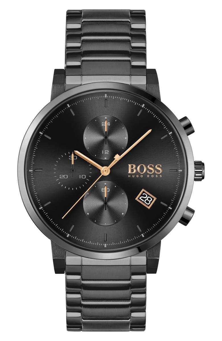BOSS Integrity Chronograph Bracelet Watch, 43mm, Main, color, 