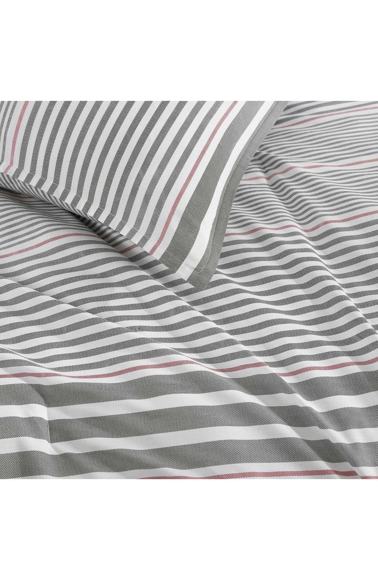 Tommy Hilfiger Danbury Stripe Cotton Percale Comforter & Shams Set, Alternate, color, Dark Blue