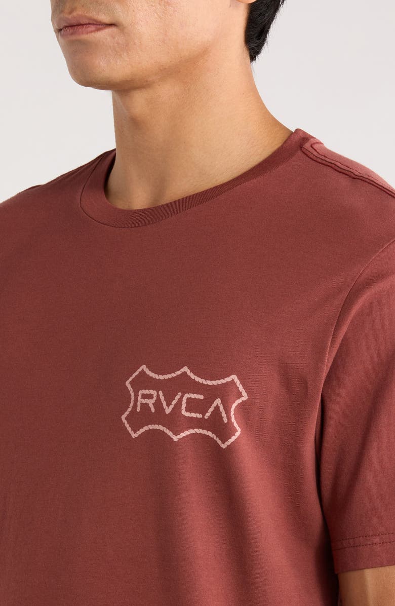 RVCA Genuine RVCA Cotton Graphic T-Shirt, Alternate, color, Red Earth