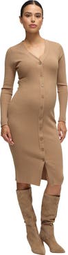 Ingrid & Isabel Maternity Button Front Sweater Dress