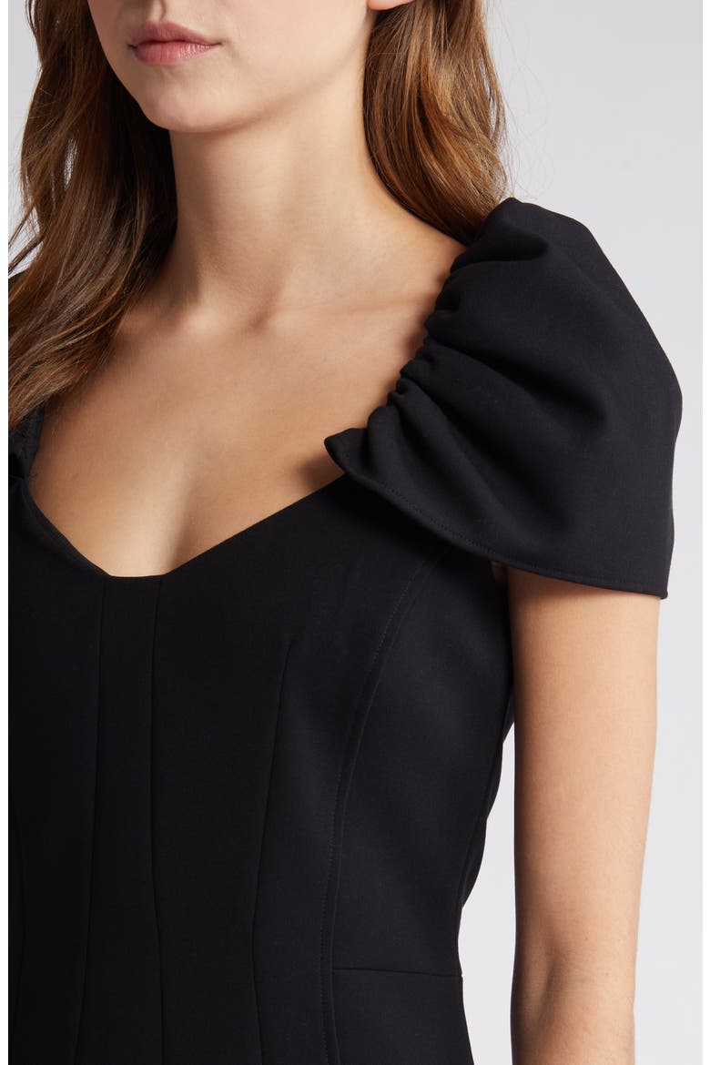Whisper Flutter Sleeve Minidress, Alternate, color, BLACKOUT