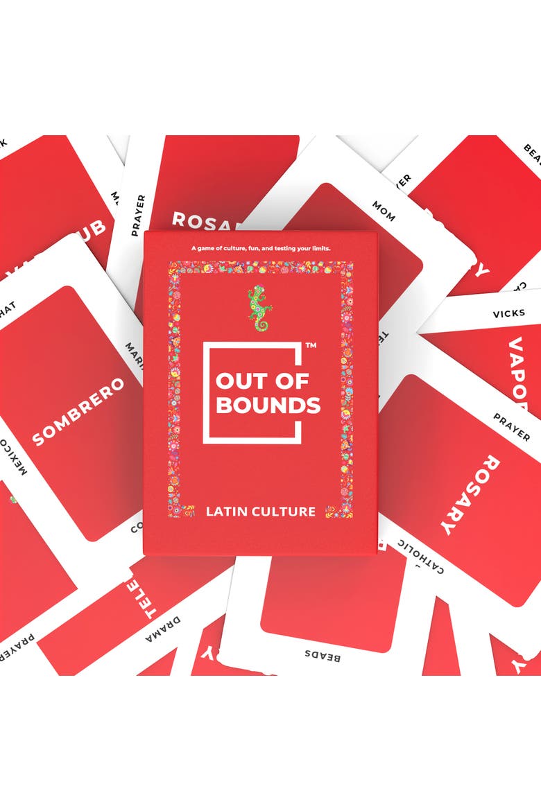 Out Of Bounds Latin Culture Party Card Game, Alternate, color, Multicolored