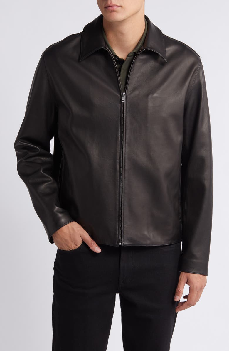 Vince Leather Jacket, Alternate, color, 