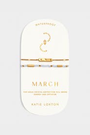 Katie Loxton Birthstone Bracelet 'March' in Aqua Crystal