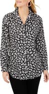 Foxcroft Lucca Floral Cotton Blouse