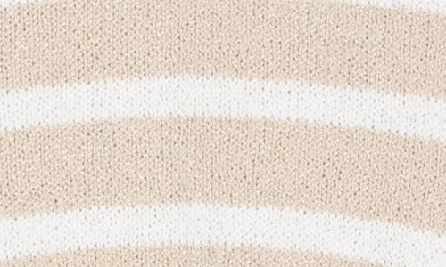 Vigoss V-neck Striped Sweater In Neutral