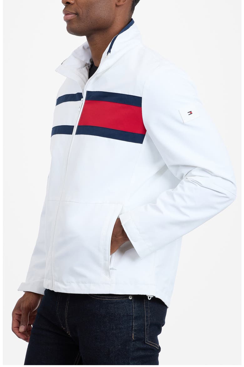 Flag Softshell Zip Jacket, Alternate, color, WHITE