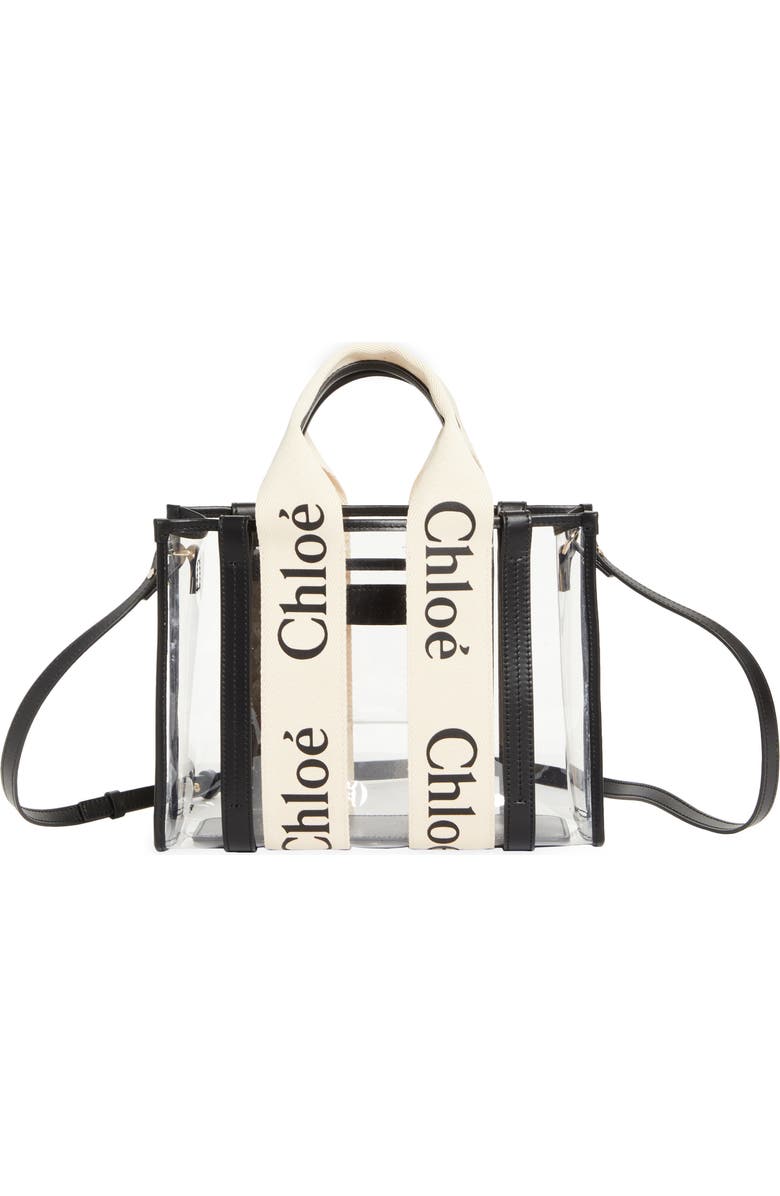 Chloé Small Woody Jelly & Leather Tote Bag, Main, color,