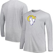 PROFILE Men's Heather Gray Los Angeles Rams Big & Tall Waffle-Knit Thermal Long Sleeve T-Shirt
