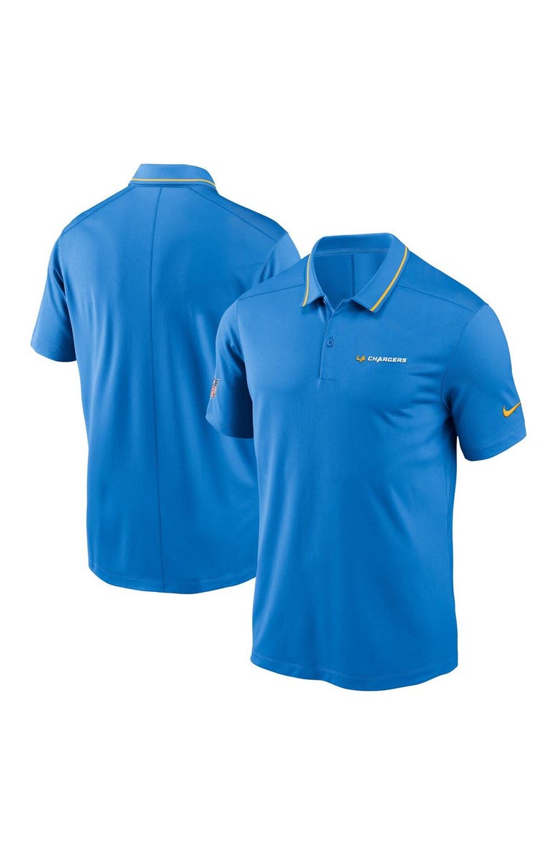 Nike Men's Nike Powder Blue Los Angeles Chargers Sideline Victory Performance Polo, Main, color,