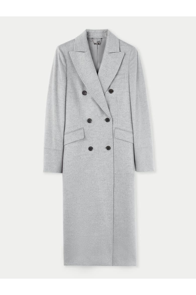 Cashmere Peak Lapel Long Coat, Main, color, vapor blue