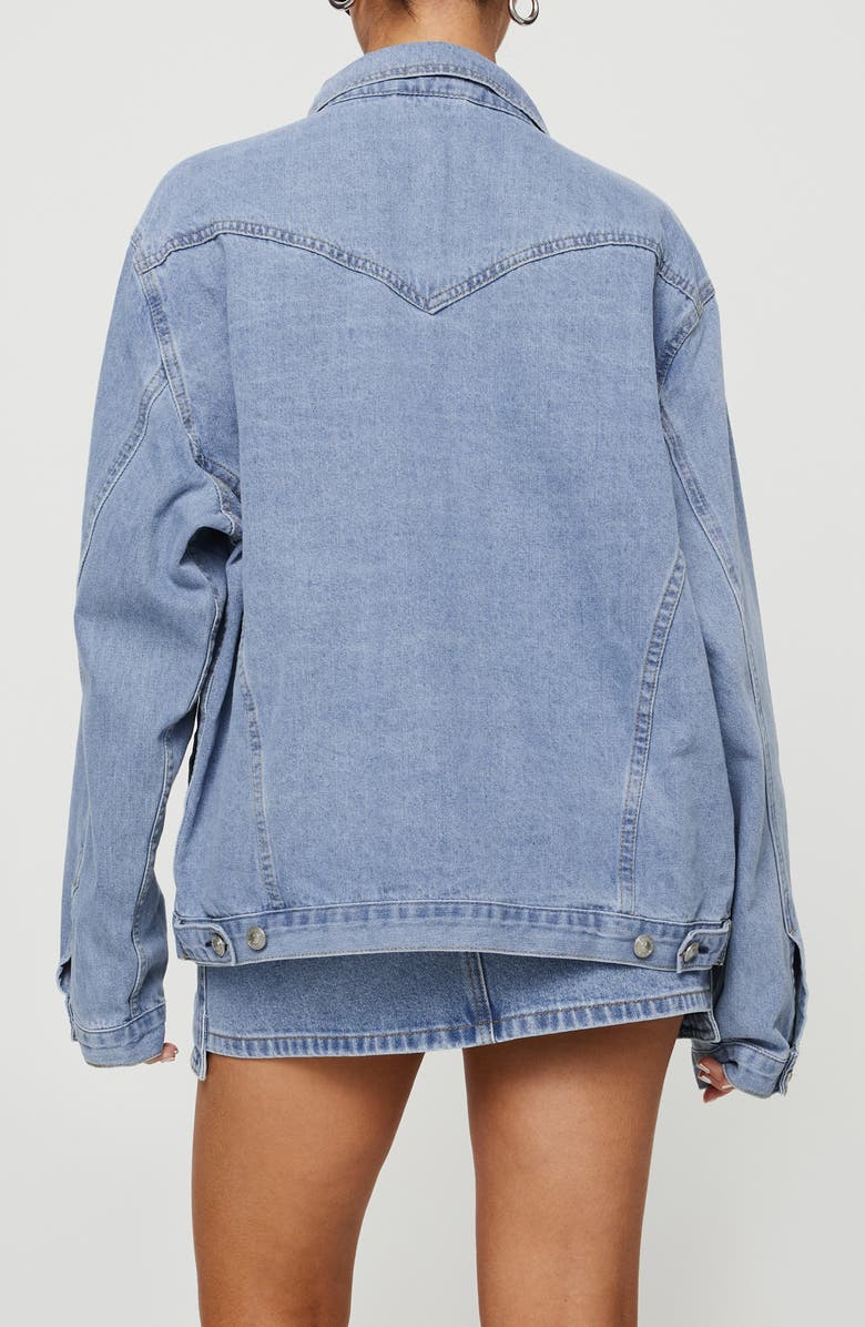 Princess Polly Western Denim Jacket, Alternate, color, 