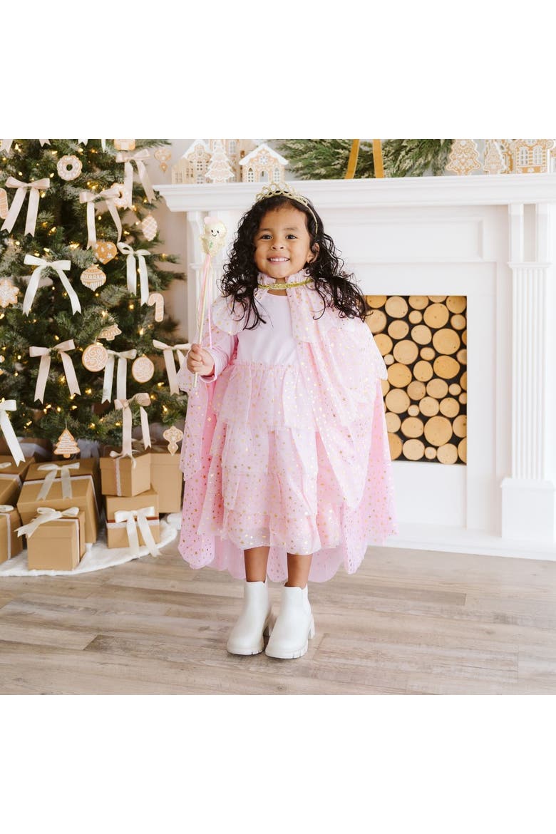 Star Tiered Cape, Alternate, color, Pink