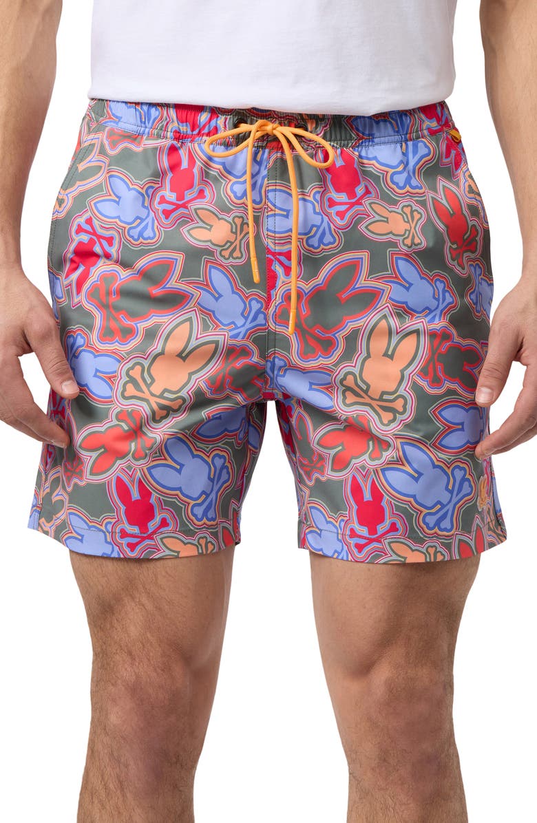 Psycho Bunny Jackson Swim Trunks, Main, color,