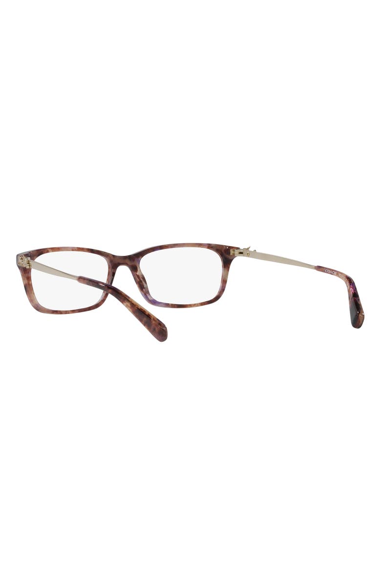 COACH 50mm Rectangular Optical Glasses, Alternate, color, 