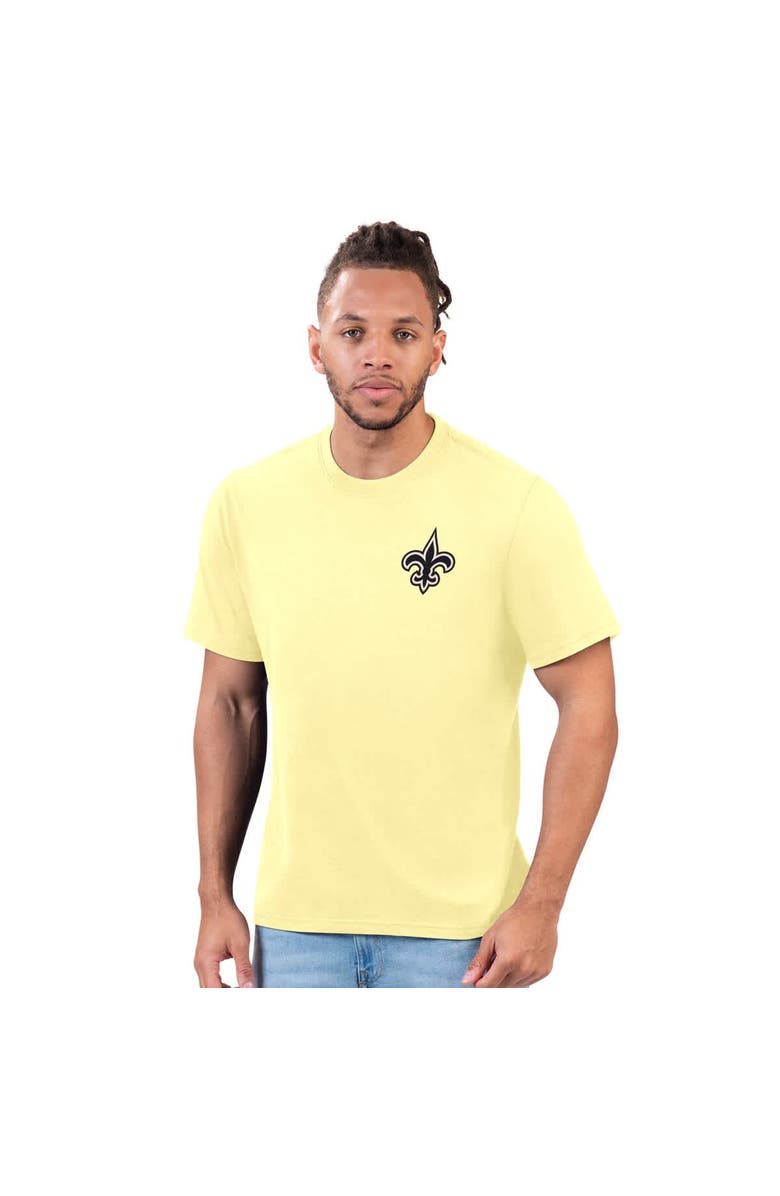 Margaritaville Men's Margaritaville Gold New Orleans Saints Flip Flop T-Shirt, Alternate, color, Gold