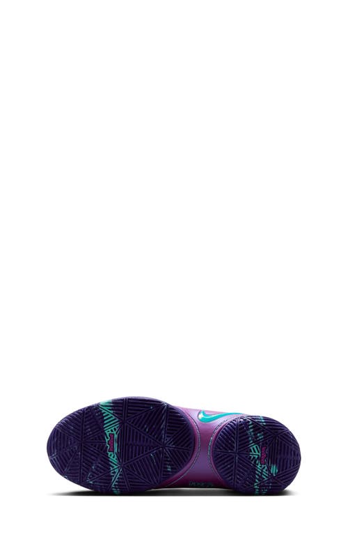 Nike Kids' Lebron Xxii Basketball Shoe In Soft Pearl/turquoise/purple