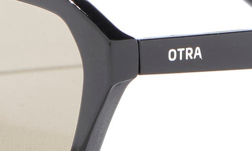 Otra Izzy Rectangular Sunglasses In Black/ Olive