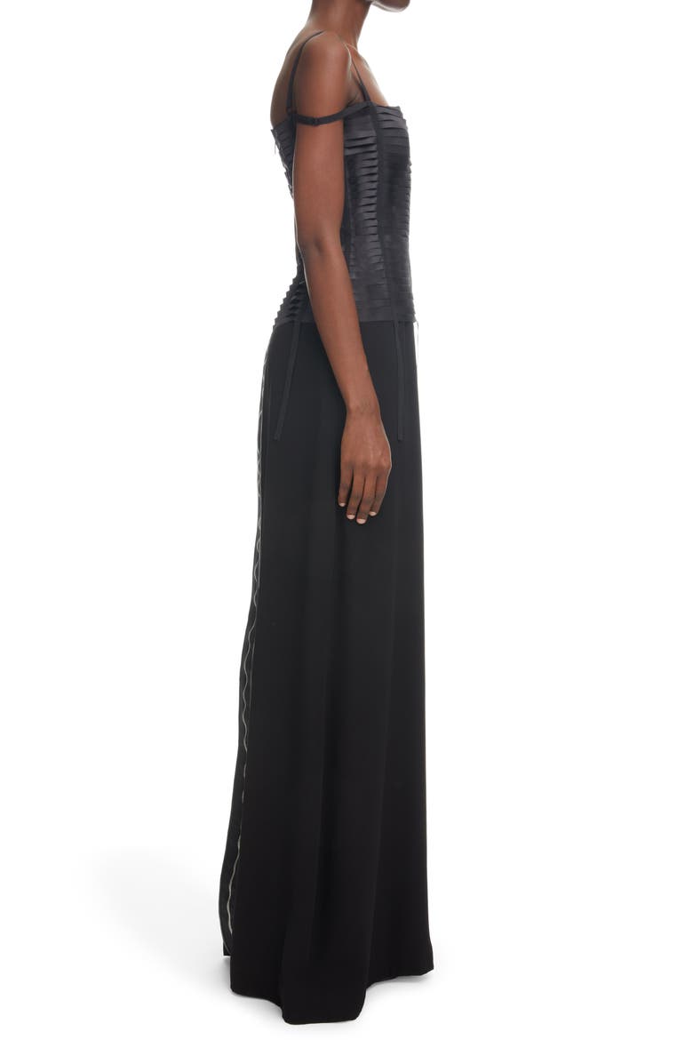 Corset Gown, Alternate, color, BLACK