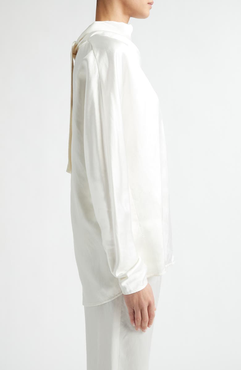 TOTEME Cowl Neck Top, Alternate, color, White