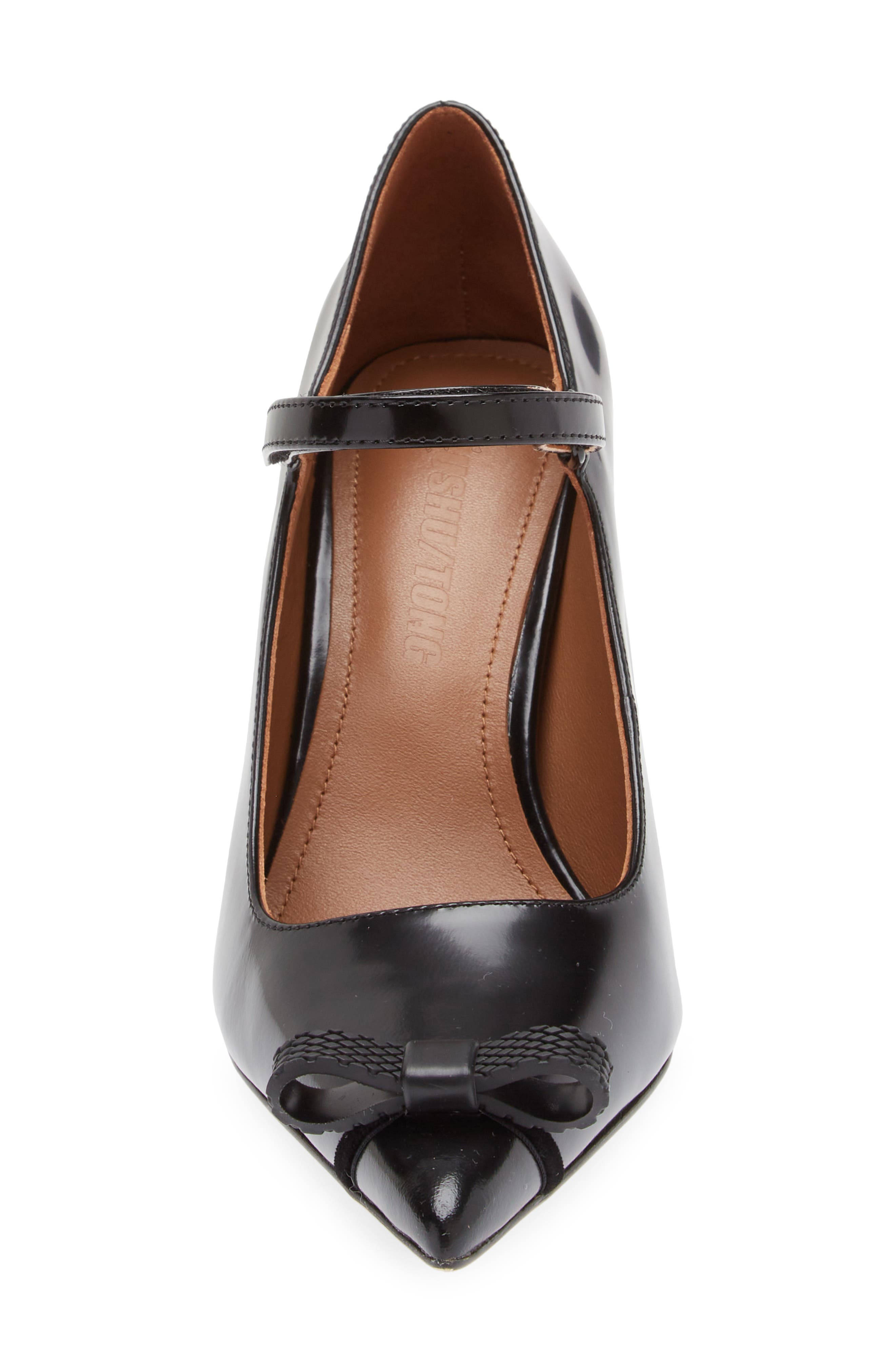 Shushu/Tong Bow Detail Pointed Toe Mary Jane Pump, Alternate, color, 