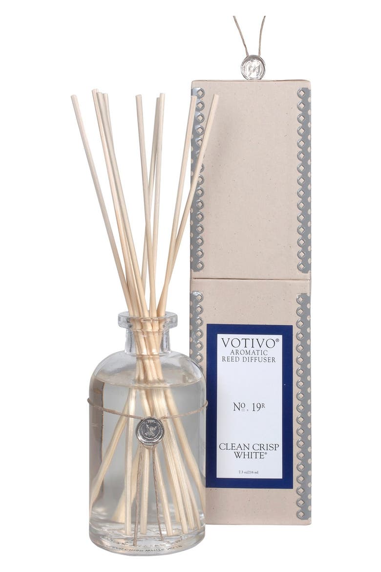 Aromatic Reed Diffuser, Main, color, CLEAN CRISP WHITE