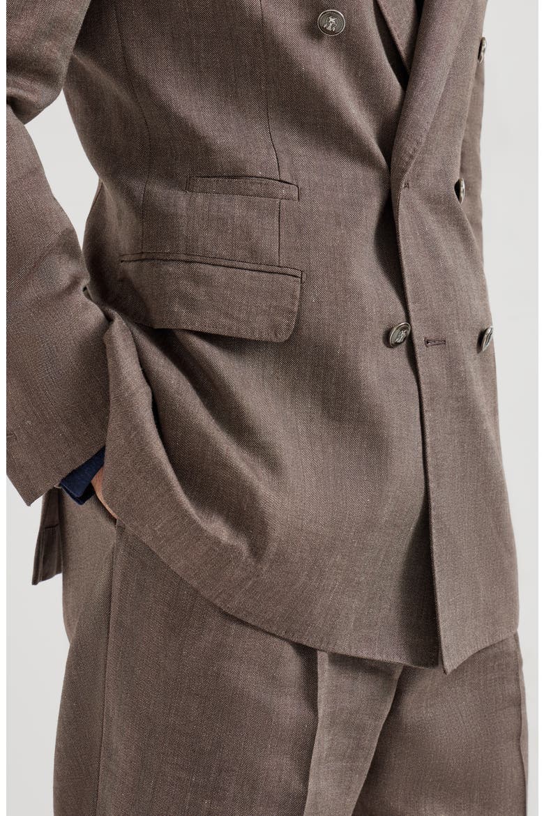 Chevron blazer, Alternate, color, Hazelnut