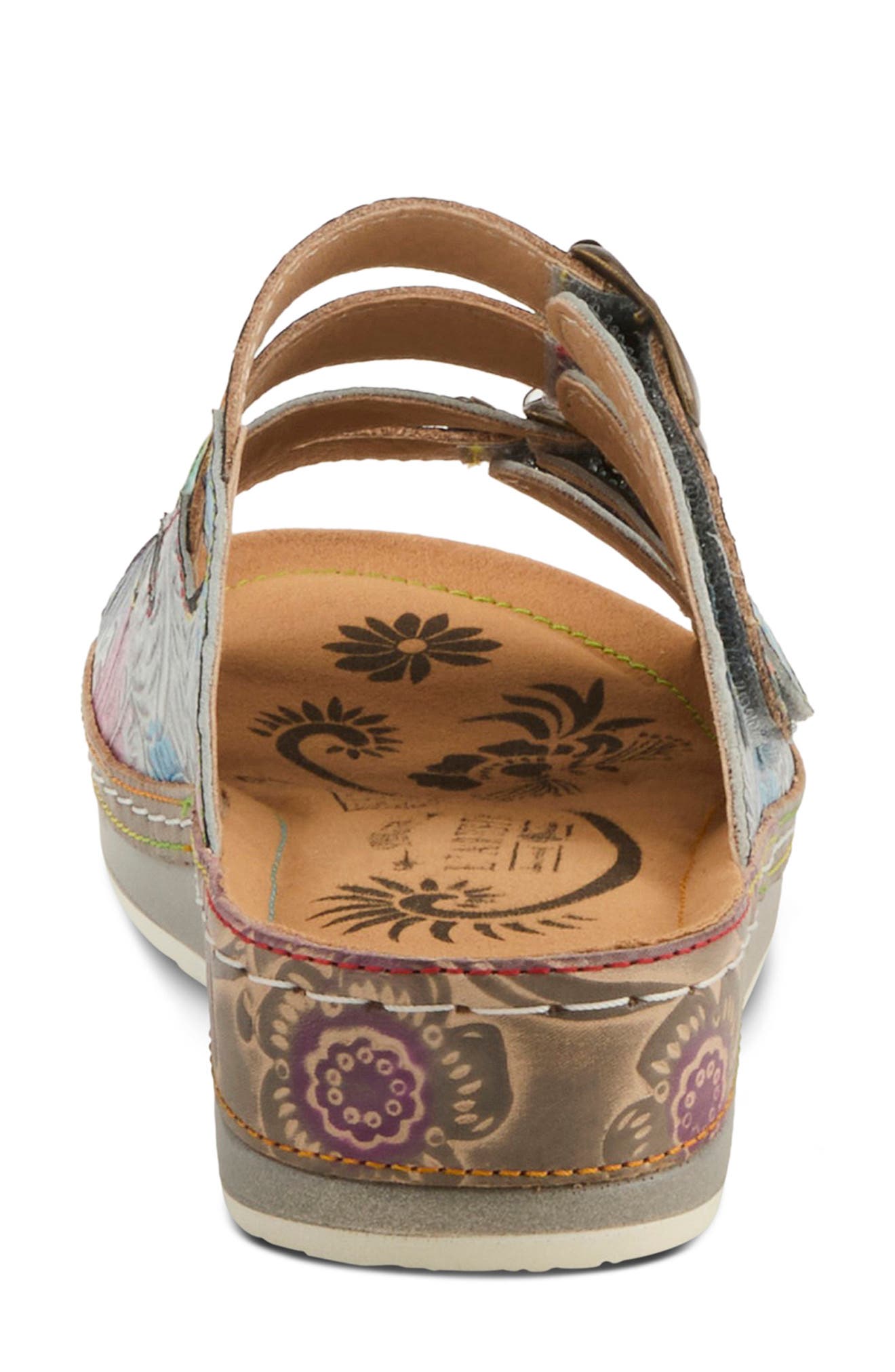 L'Artiste by Spring Step Bellini Platform Wedge Slide Sandal, Alternate, color, Grey Multi