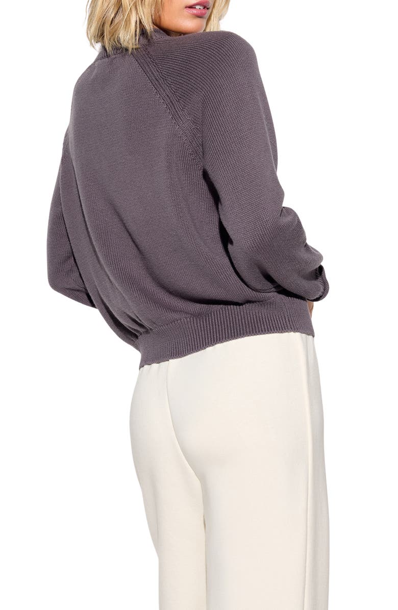 Spiritual Gangster Energy Flow Seek Cotton & Cashmere Sweater, Alternate, color, Vintage Black