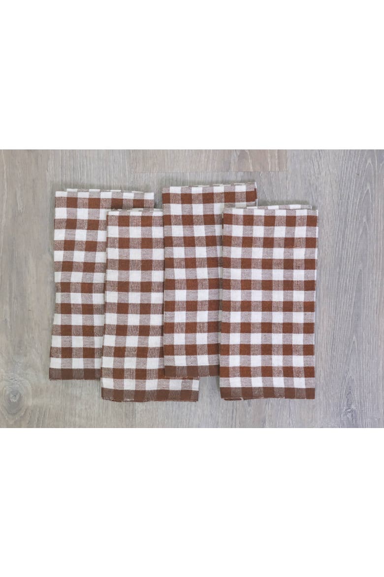 Picnic Napkins - Set of 4, Alternate, color, Walnut 20" x 20"