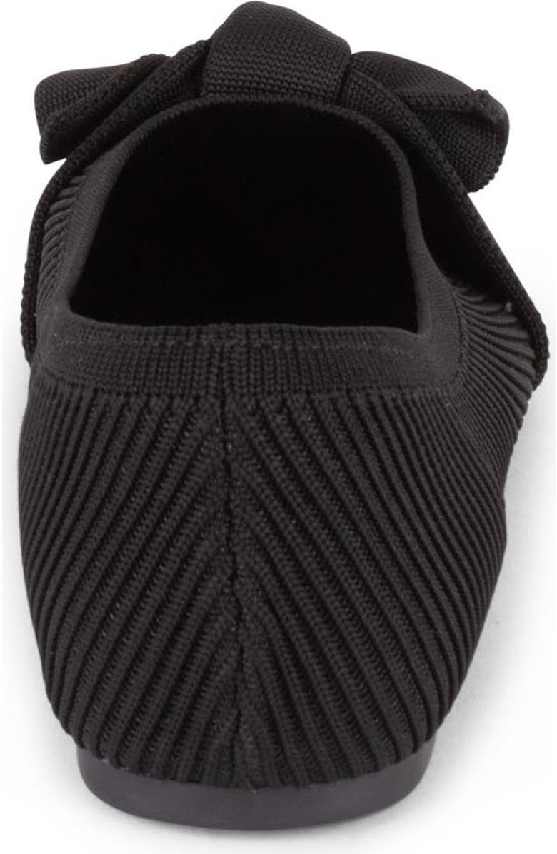 Tahari Montserrat Pointed Toe Flat, Alternate, color, Black