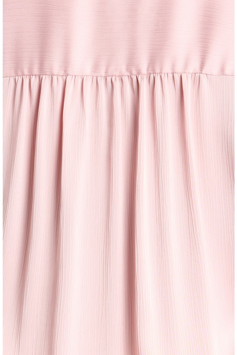 Pleated Front Satin Top, Alternate, color, PINK BLUSH