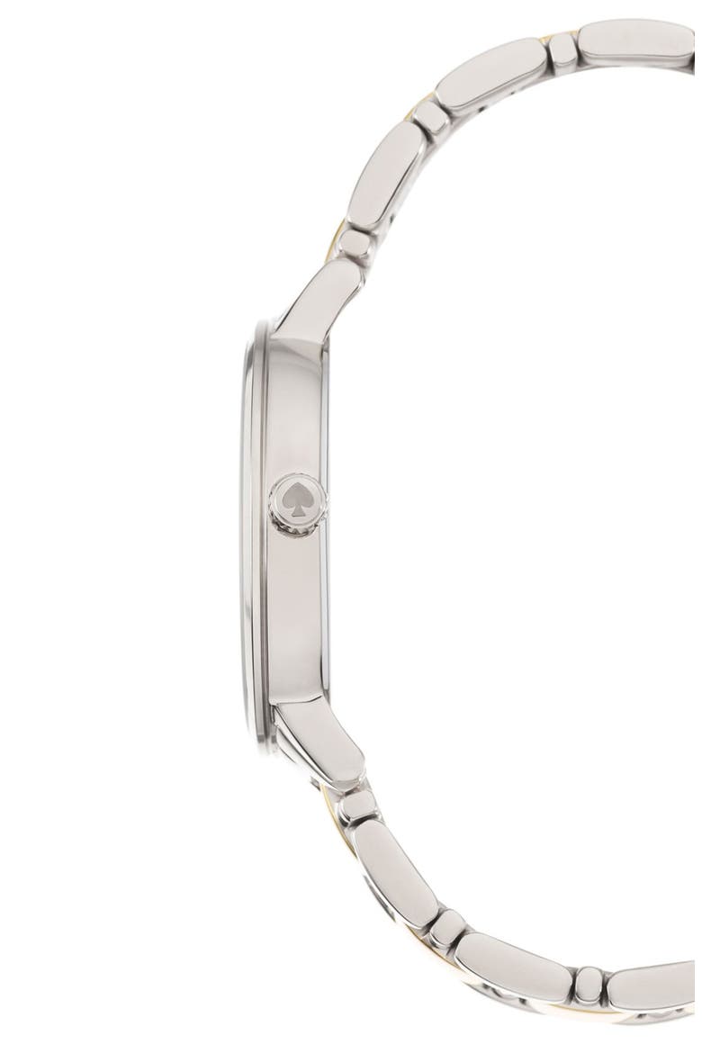 'gramercy' dot dial bracelet watch, 34mm, Alternate, color, SILVER/ GOLD