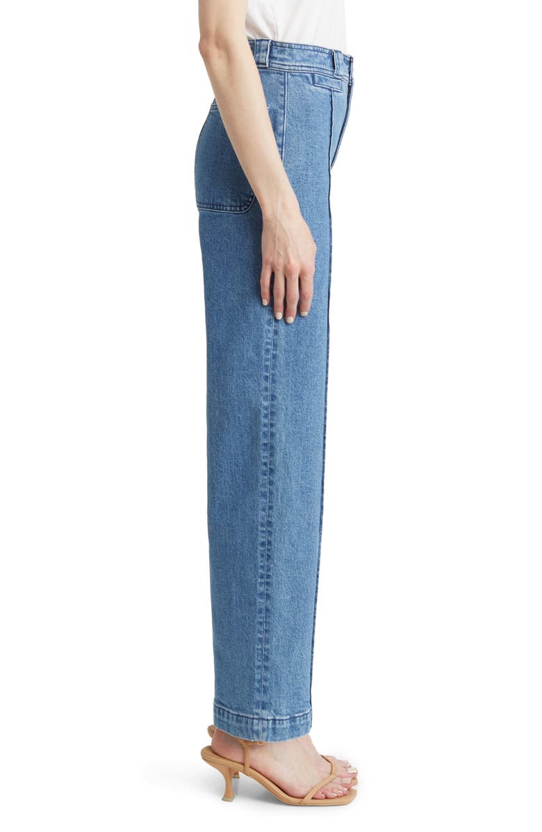 Madewell The Perfect Vintage Pintuck High Waist Wide Leg Jeans, Alternate, color,