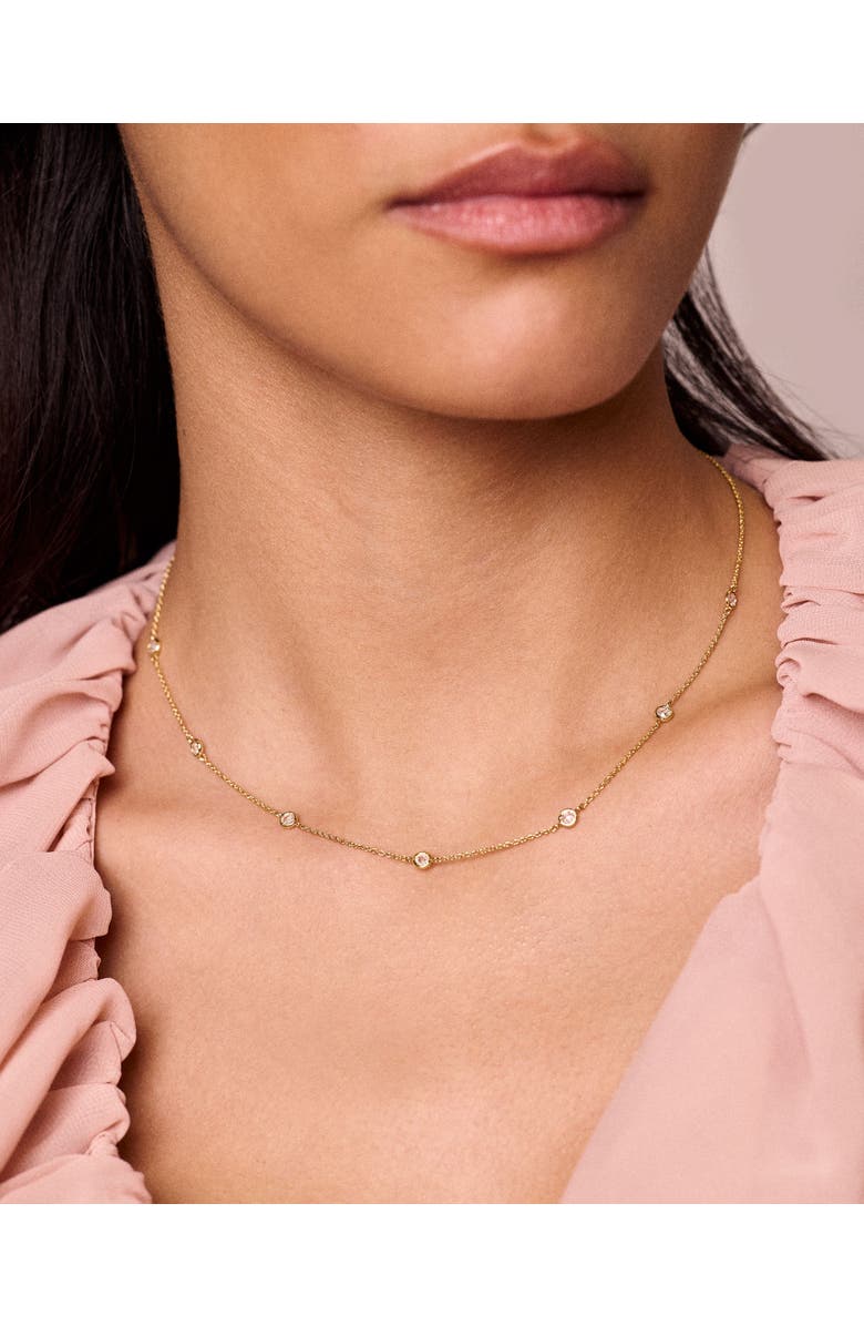 Electric Picks Strand Necklace, Alternate, color, Gold