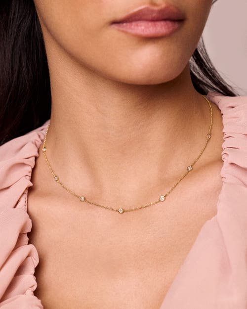 Electric Picks Strand Necklace In Gold