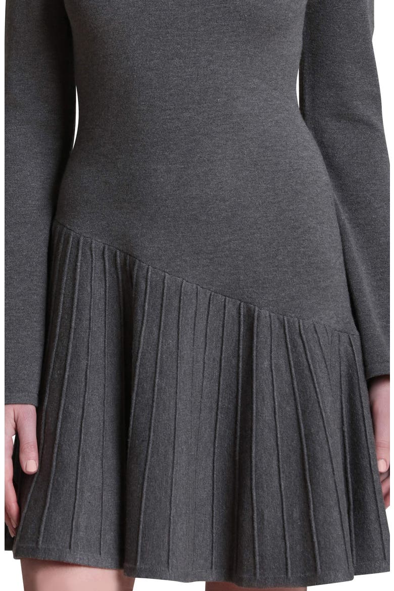 Long Sleeve Sweater Dress, Alternate, color, HEATHERED CHARCOAL