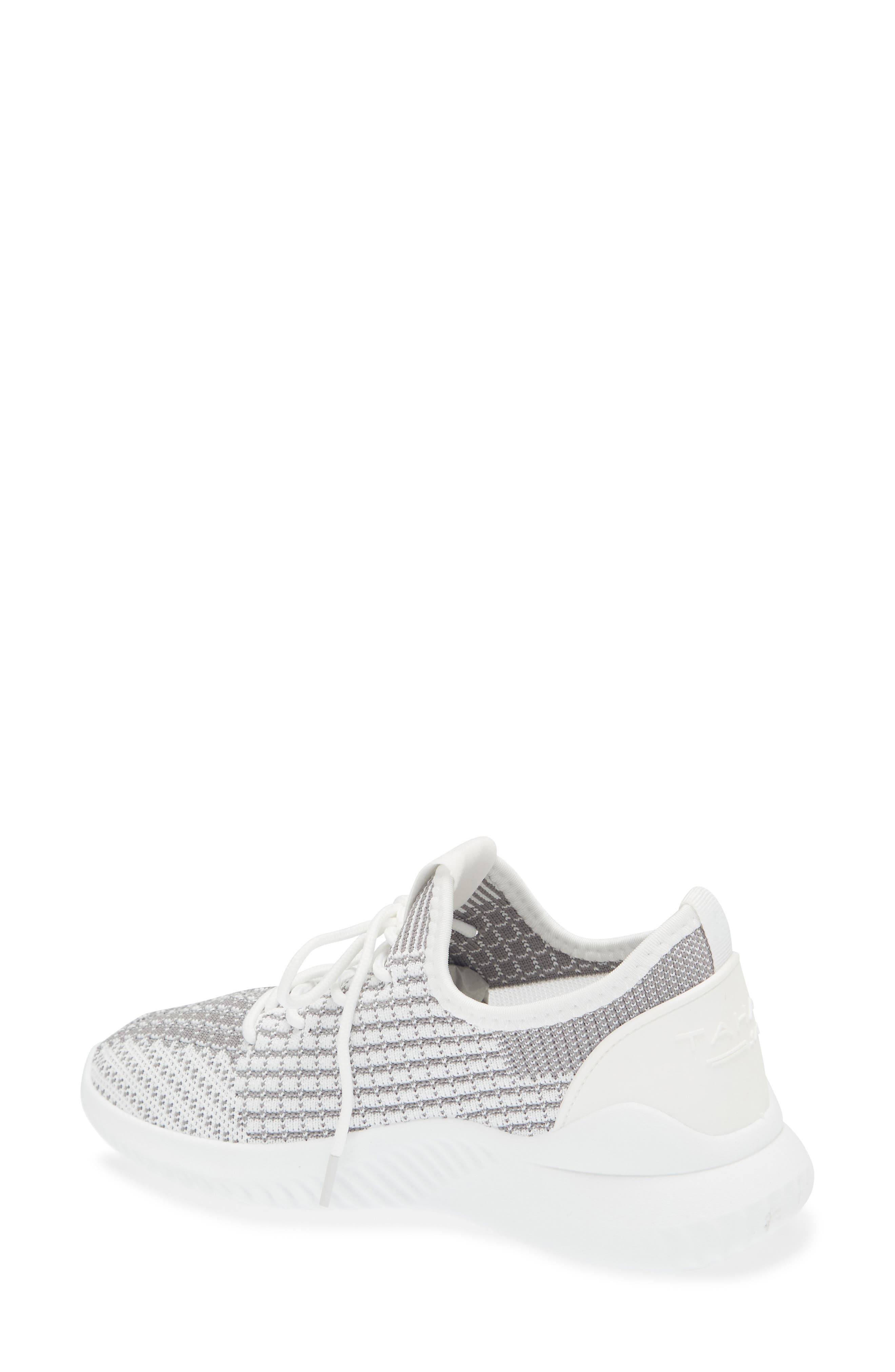 Patterned Knit Sneaker, Alternate, color, WHITE