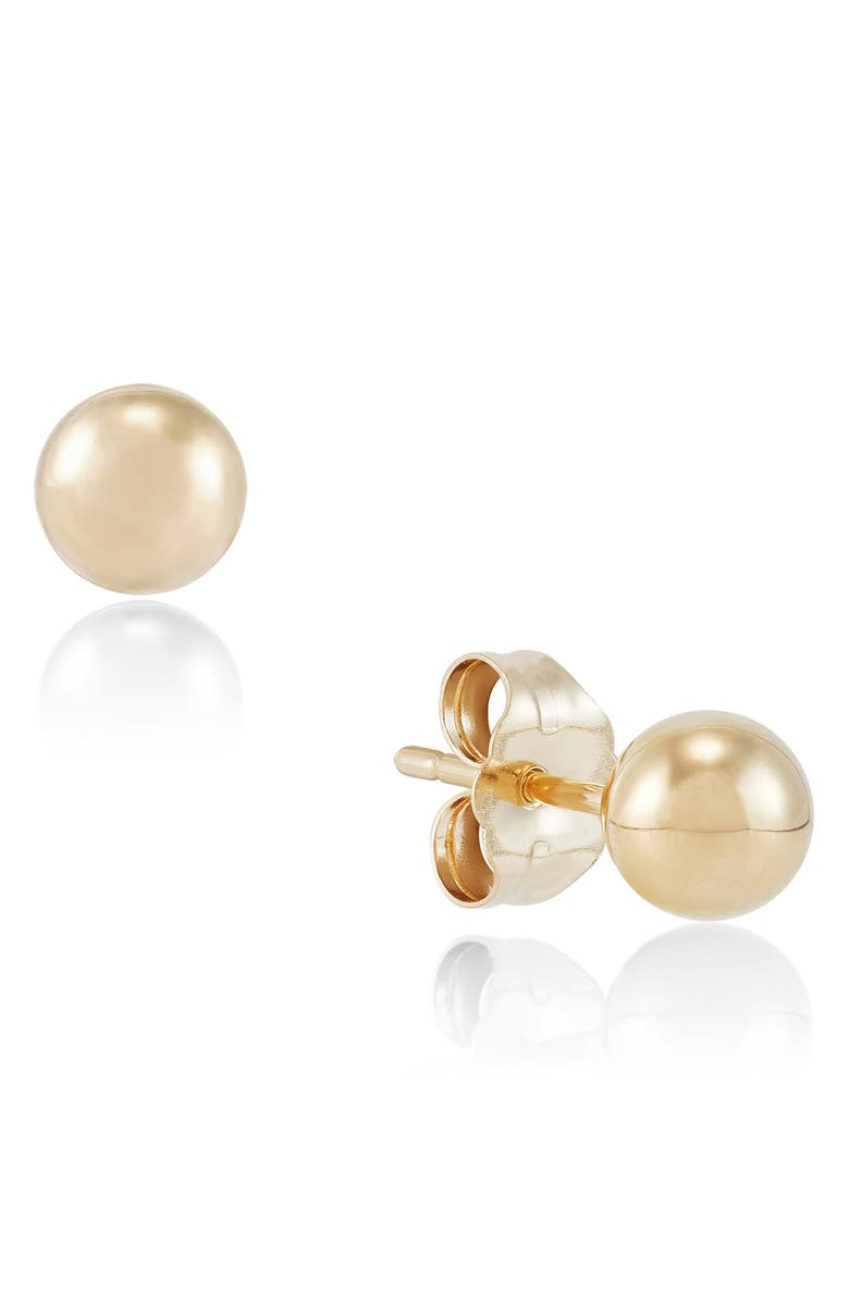 Frankie & Zoe 5mm High Polish Ball Stud Earrings, Alternate, color, 