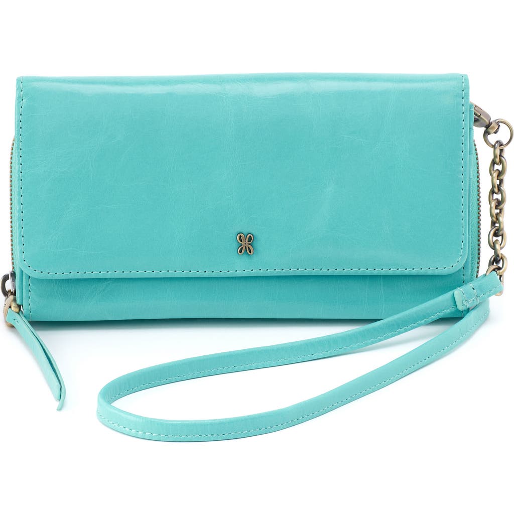 Hobo Rubie Leather Crossbody Bag In Blue