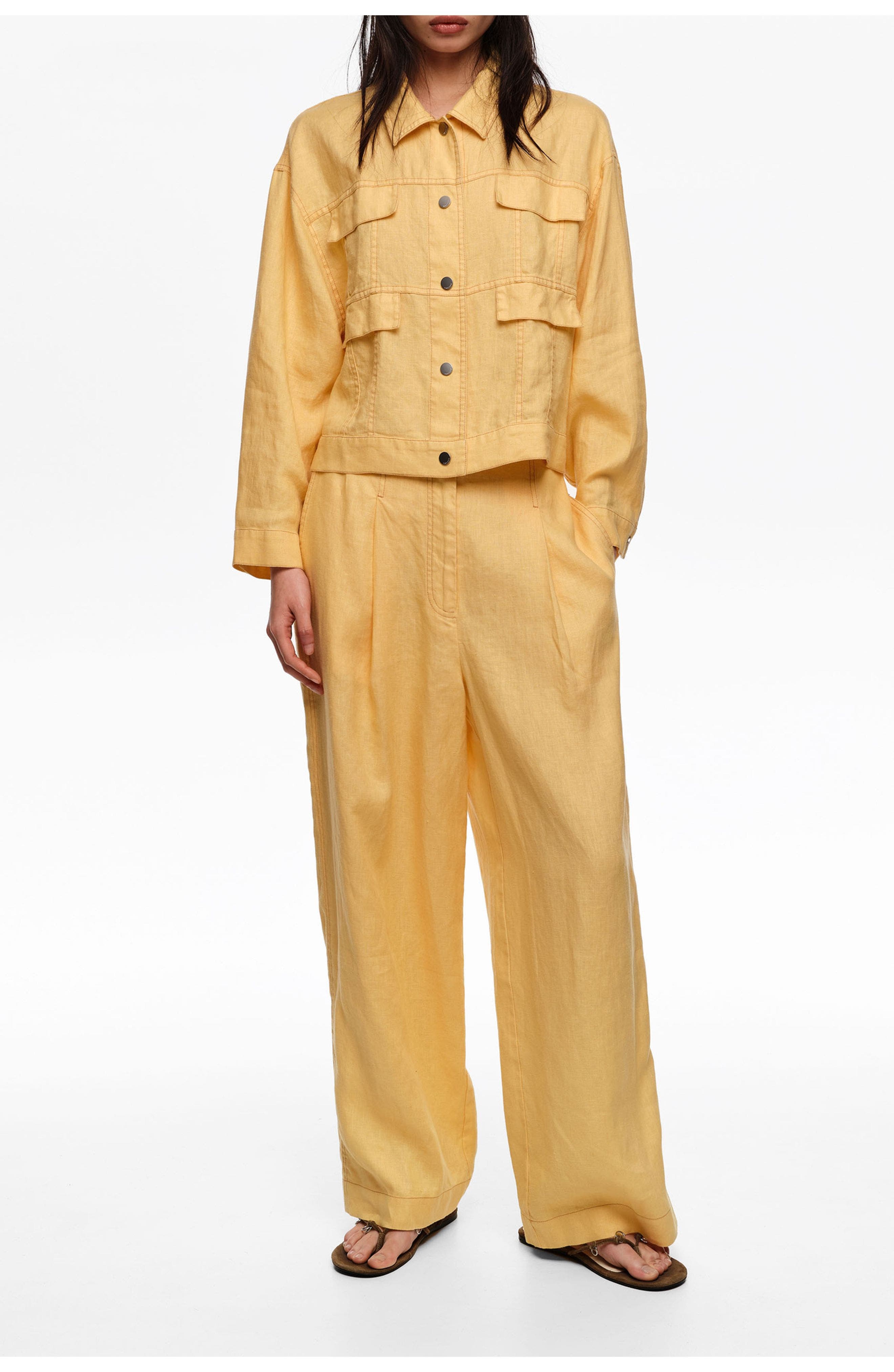 Linen Boxy Jacket - image 3
