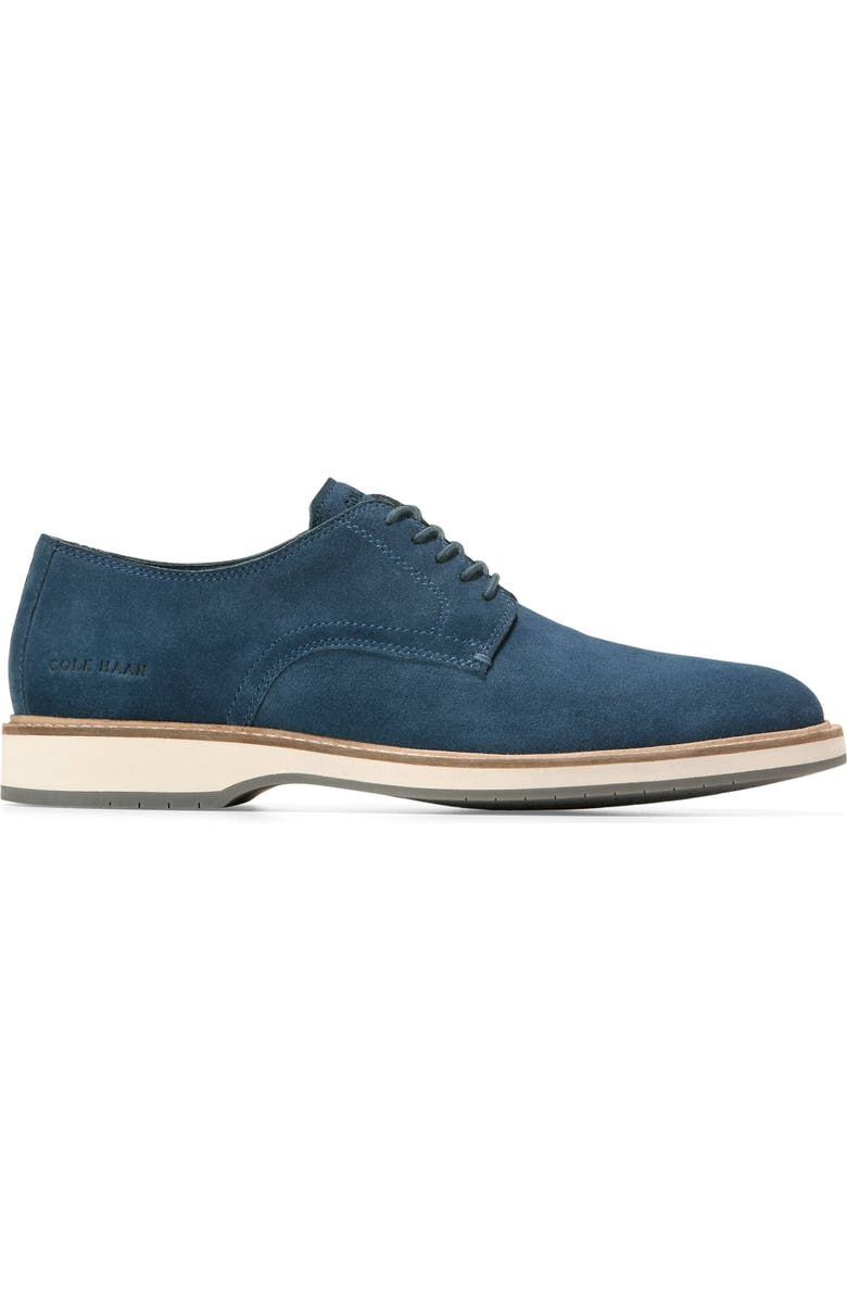 Cole Haan Morse Grand Plain Toe Derby, Alternate, color, Big Dipper Suede/Ivory/Stone