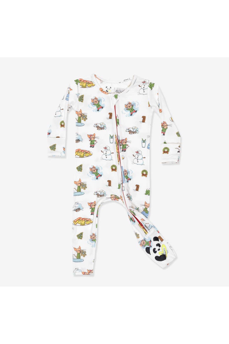 Baby If You Give A Mouse A Cookie Christmas Convertible Footie, Main, color, Mouse A Cookie Christmas