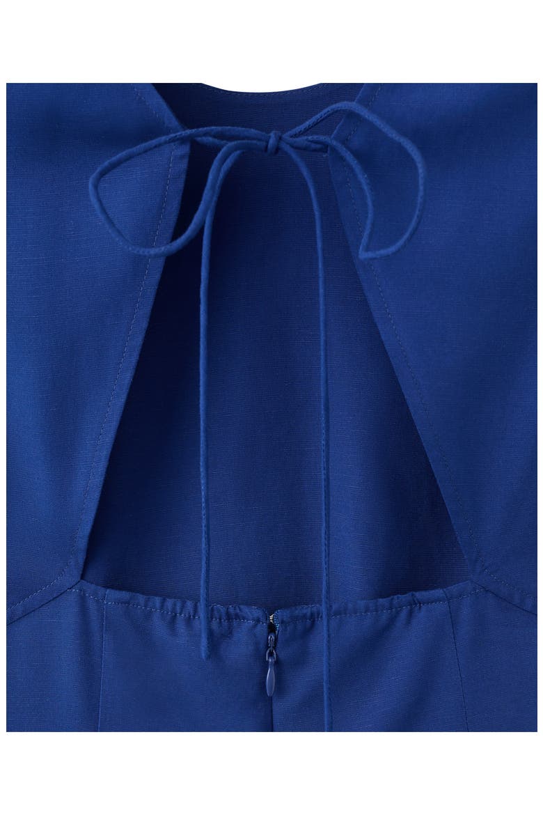 Ruched Side Tie Dress, Alternate, color, BLUE