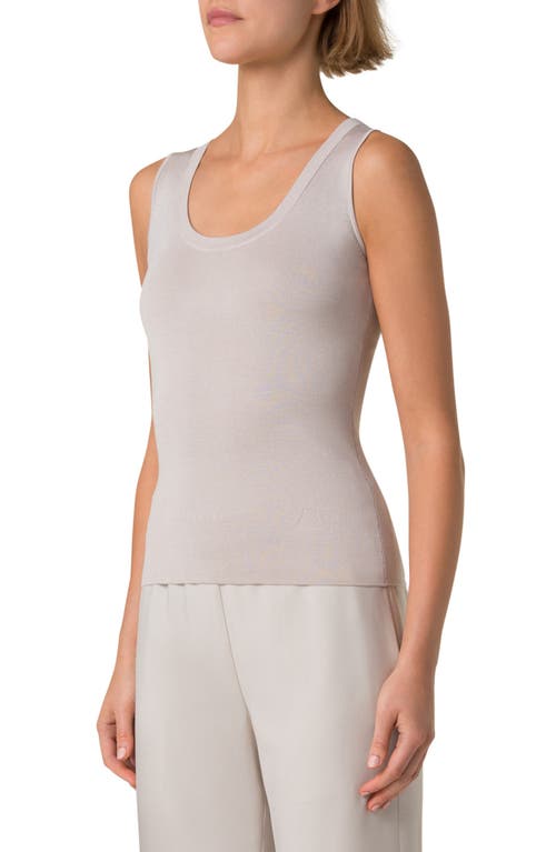 Akris Reversible Two-tone Tank Top In Greige