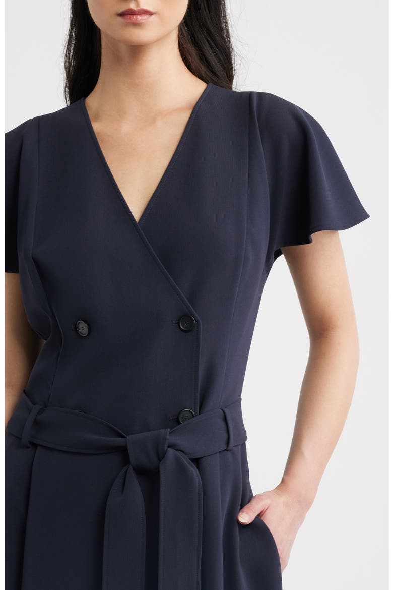 Datrena Trench Midi Dress, Alternate, color, SKY CAPTAIN