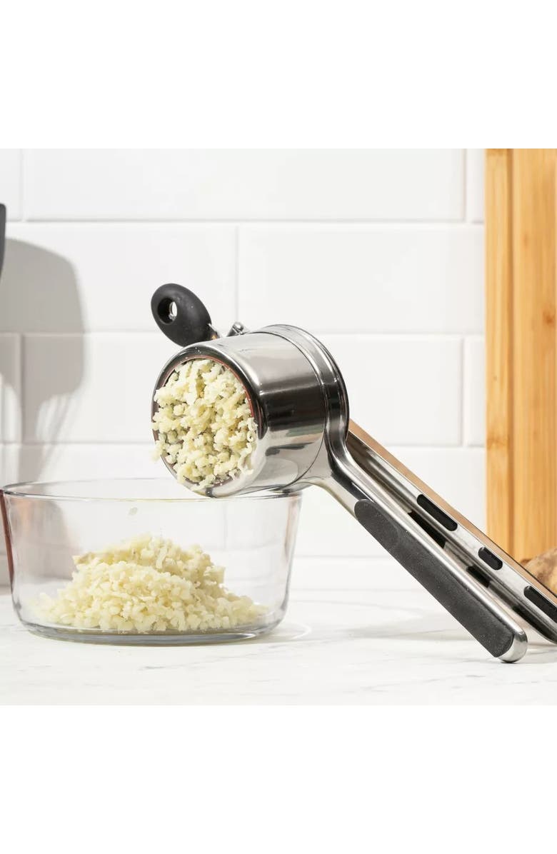 Luminuxe Stainless Steel Potato Ricer 15 Ounce Heavy Duty Masher Nonslip Handle, Alternate, color, 