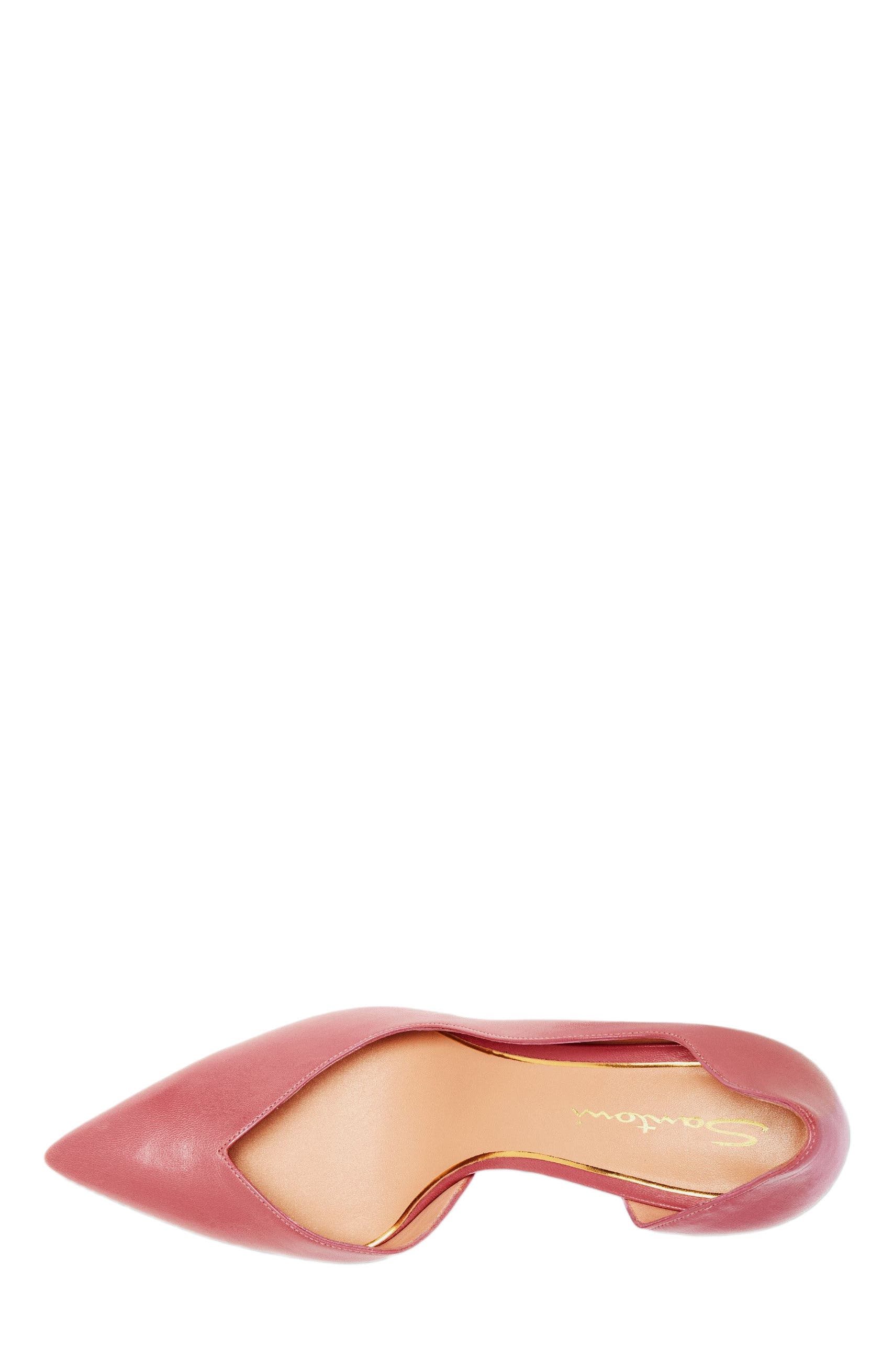 Women's  leather high-heel pump, Alternate, color, Pink